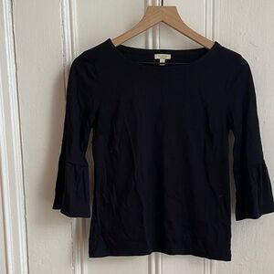 Talbots Black Long Sleeve Top